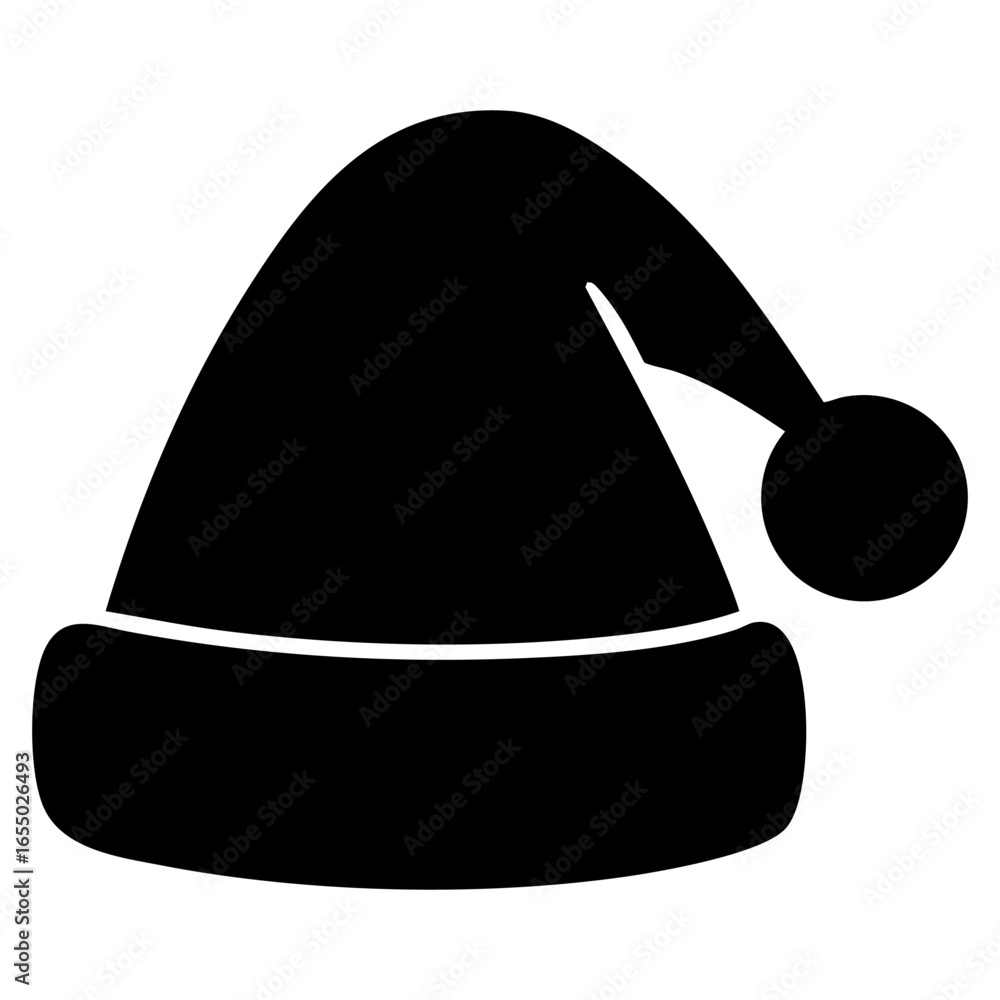 Naklejka premium Christmas hat icon vector