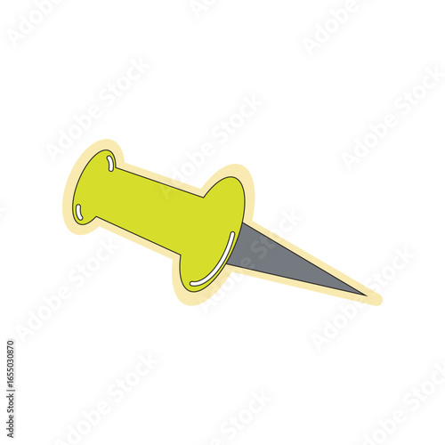 green push pin