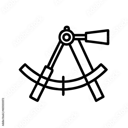 Sextant as a navigation tool in marine theme design  