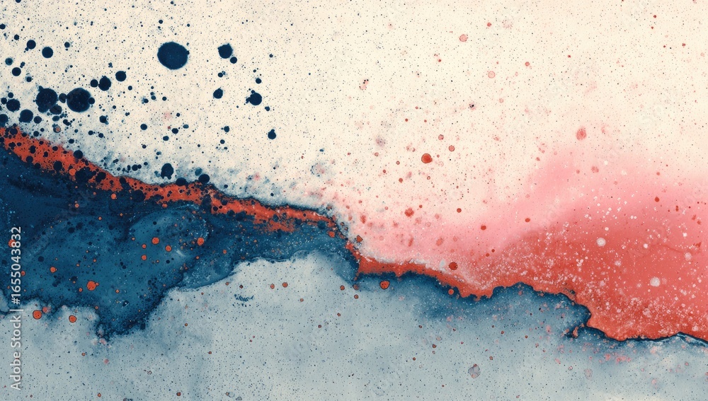 Obraz premium Abstract watercolor painting with blended colors