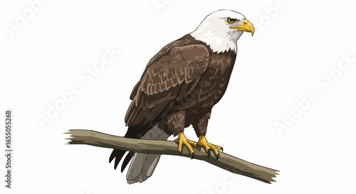 bald eagle isolated on white
