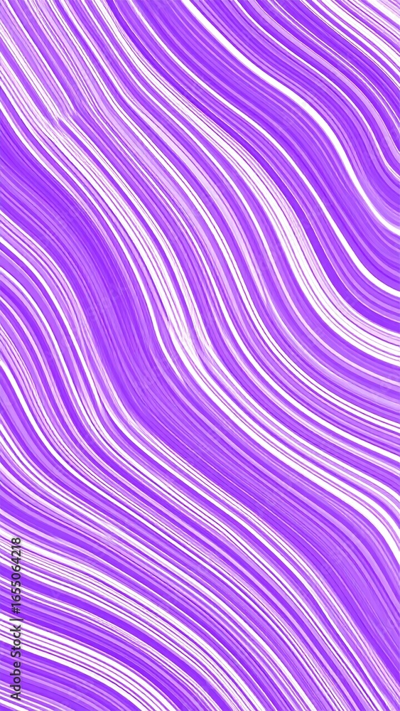 Obraz premium Abstract wavy lines in vibrant purple and white