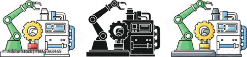Innovative robotic arm assembly line for modern manufacturing automation