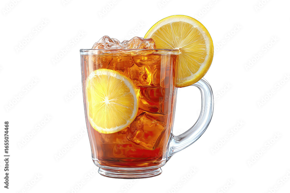 Iced tea with lemon Iced tea with lemon