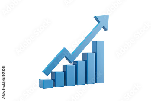 Increasing business growth with upward trending bar graph in blue on dark background vector art Free Download Increasing business growth with upward trending bar graph in blue on dark background vector art - GFXLoad