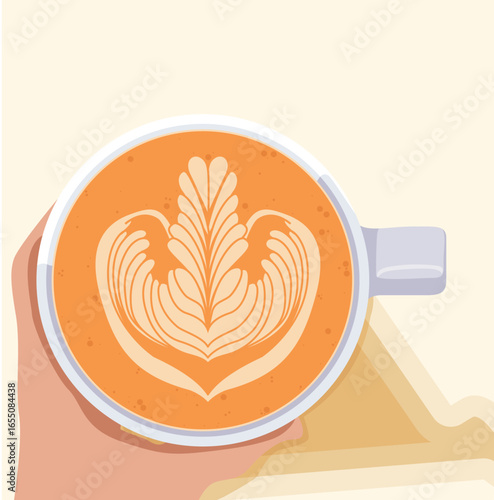 Rosetta Latte Art_Top View