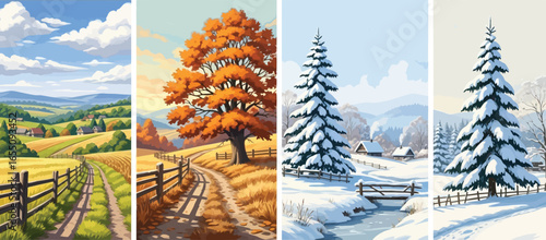 Experience the beauty of changing seasons with stunning landscape views