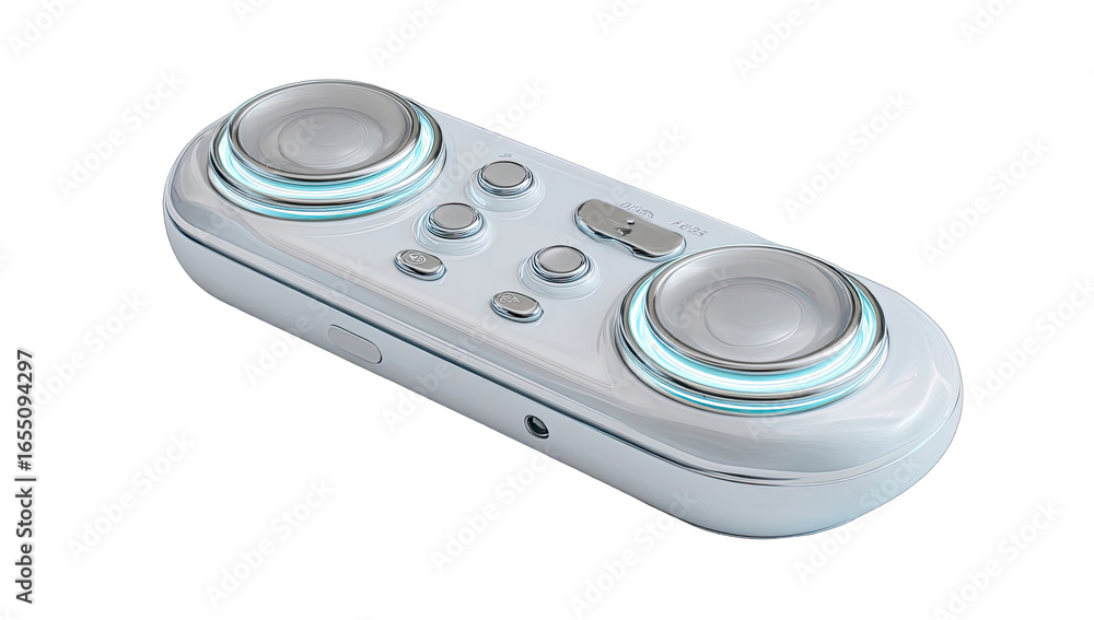 Fototapeta premium Light-gray, futuristic controller