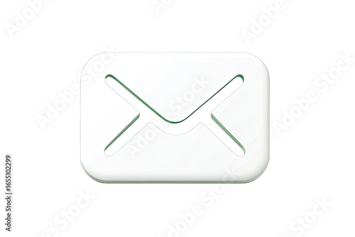 Simple email icon on dark background