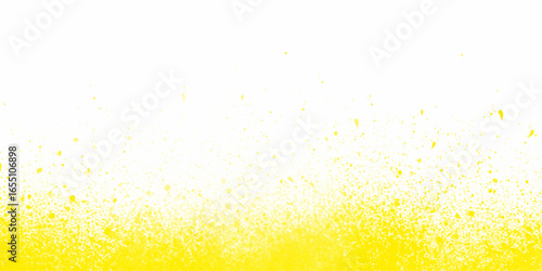 Yellow Grunge Texture with Splatter and Rough Edges on White Background. Abstract Distressed Vector Design for Vintage Poster, Artistic Wallpaper, Retro Banner, and Creative Graphic Projects. Delicate