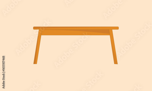 Wooden single beautiful table design