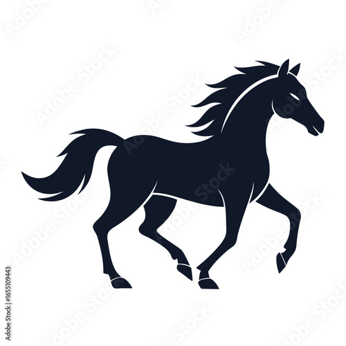 horse silhouette vector