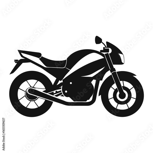 motorcycle isolated on white background