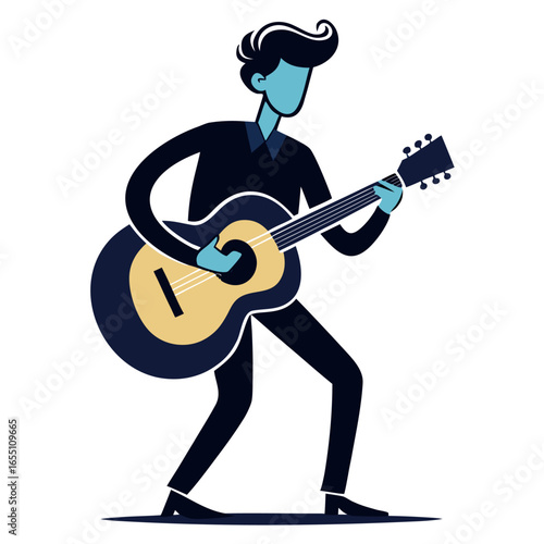 man playing guitar