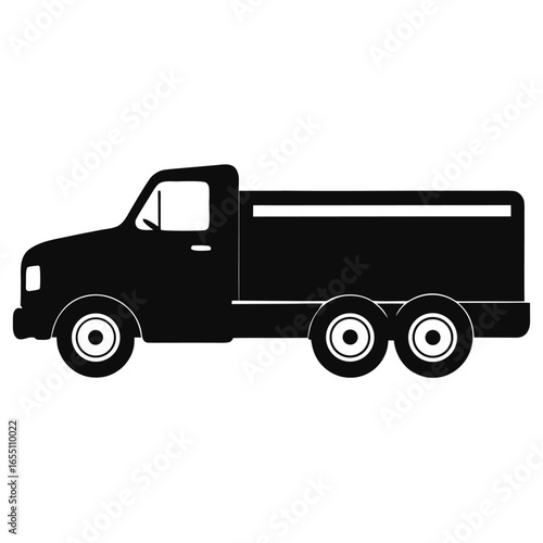 truck isolated on white