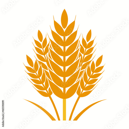 wheat ears set