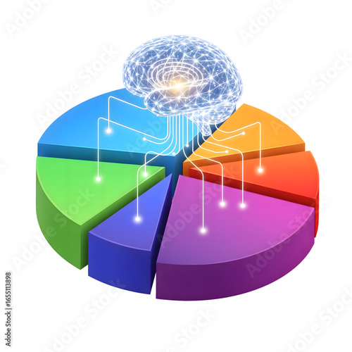 3d pie chart with arrow
