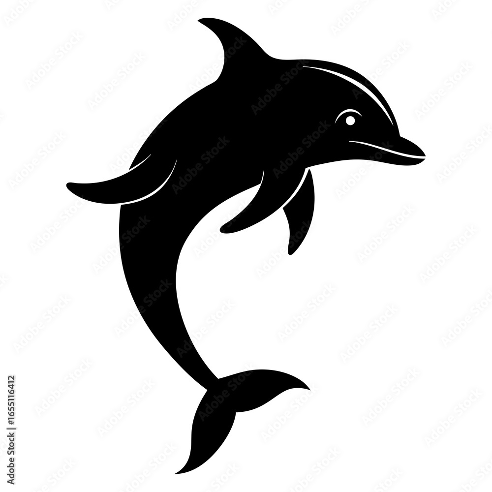 Obraz premium dolphin isolated on white