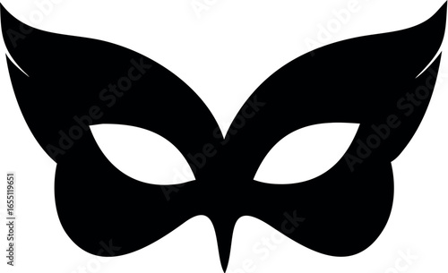 carnival disguise mask flat icon vector
