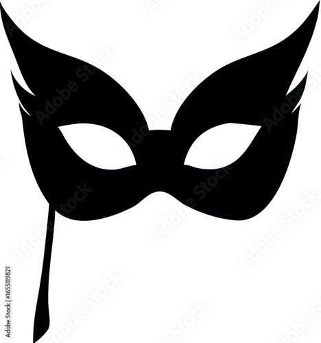  carnival disguise mask flat icon vector