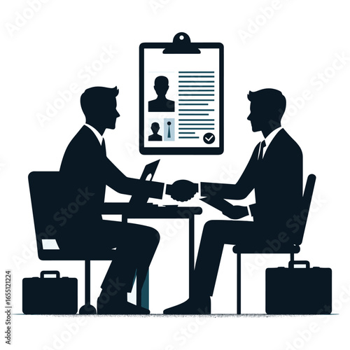 Hiring Process Vector Design