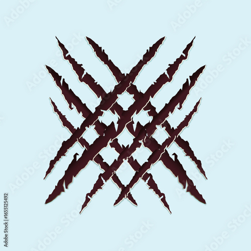 Tiger claws mark background