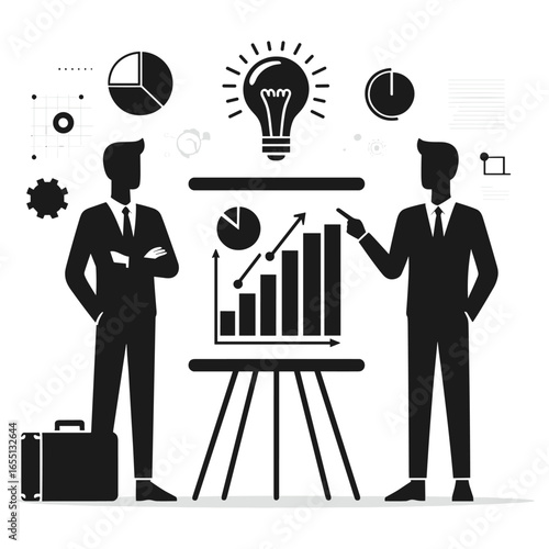 Startup Pitch Vector Design