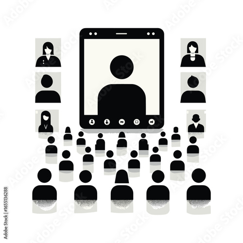 Video Calls Vector Design