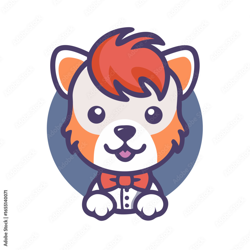 Fototapeta premium cute puppy with haircut
