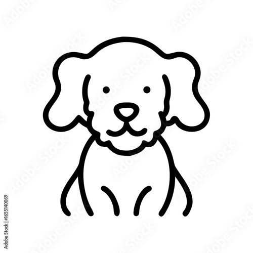 cute puppy with haircut
