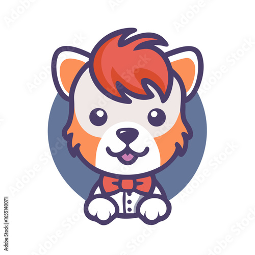 cute puppy with haircut