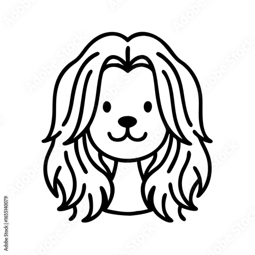 cute puppy with haircut