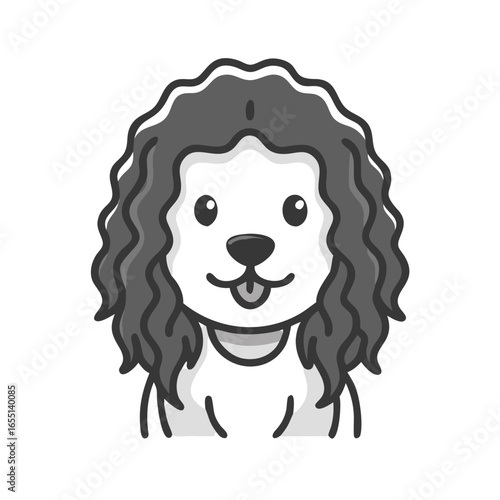 cute puppy with haircut