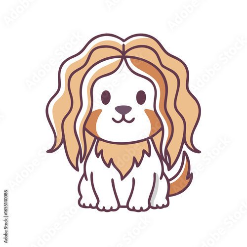 cute puppy with haircut