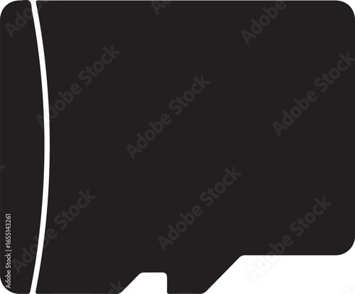 sd card icon silhouette