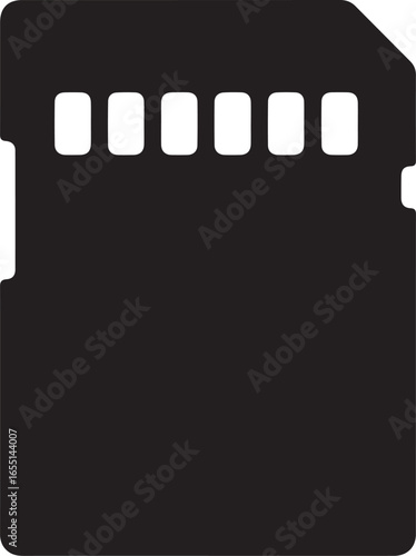 sd card icon silhouette