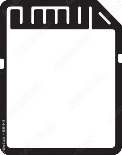 sd card icon outline