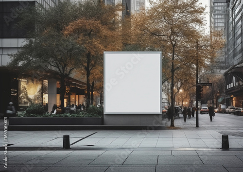 blank billboard on the street