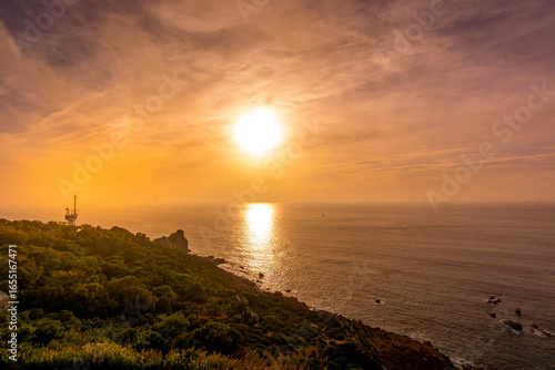 Sunset from Cap Spartal , Tangier , Morocco 