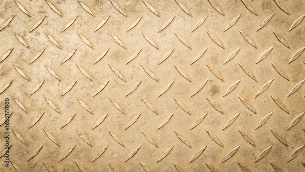 A golden metal plate with diamond pattern, a textured and industrial background with a vintage and decorative design, close up shot A golden metal plate with diamond pattern, a textured and industrial background with a vintage and decorative design, close up shot