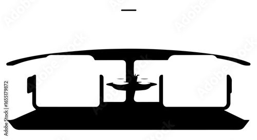 Sleek black smart glasses with a wide frame reflecting a flying quadcopter drone.