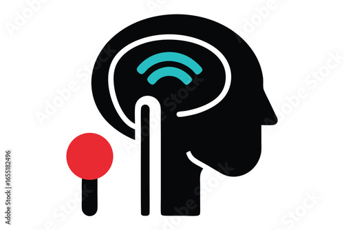 Brainwave scanning and processing showing analysis of a human with communication