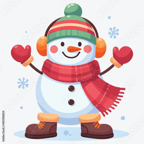 Christmas decor, and festive winter designs. Bright and cute character illustration. stock illustration