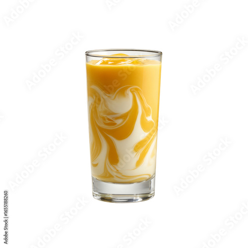 Creamy Mango Smoothie in Glass
