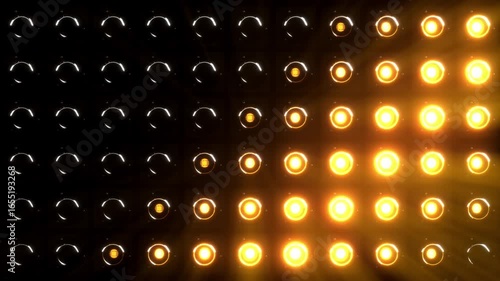 Lights Flashing Wall Showtec VJ Stage Floodlight 4K Blinder Blinking Lights Flash Club Flashlights Disco Lights Matrix Beam Lights Bulb Halogen Headlamp Lamp Nightclub Turn Off On Loop	