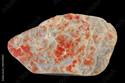 Chert with Patches of red Jasper from Lower Lusatia, Germany
