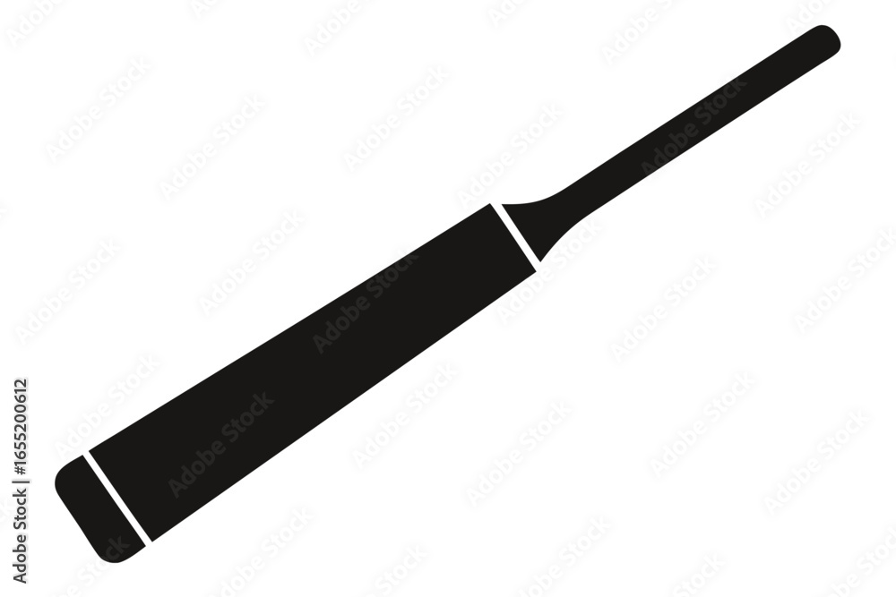 Simple black and white illustration of a hand tool called a chisel Simple black and white illustration of a hand tool called a chisel