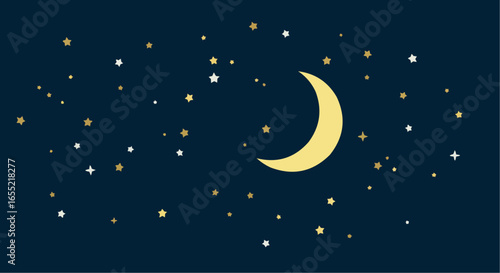 moon and stars