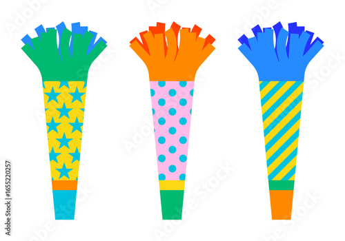 Party Blower. Birthday party whistle. Party Blower Icon Vector Design