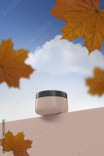 Wallpaper Mural Autumn Leaf Product Showcase Mockup Torontodigital.ca